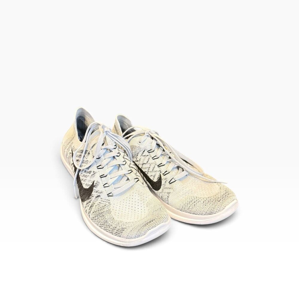 Nike Free 4.0 Flyknit Women's Size 9.5 Running Shoes Gray/Black Outdoors Comfort